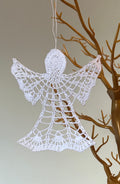 Handmade hanging Christmas tree angel